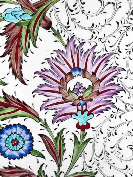 VIP-Geschenk für Abgeordnete – 30 cm İznik-Teller mit Sazlık-, Haliç- und Şam-Motiv - Çini Evi (1)