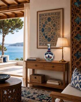 VIP Gift for International Presentation | Iznik Tile Vase - 2