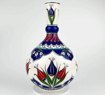 VIP Gift for International Presentation | Iznik Tile Vase - Çini Evi
