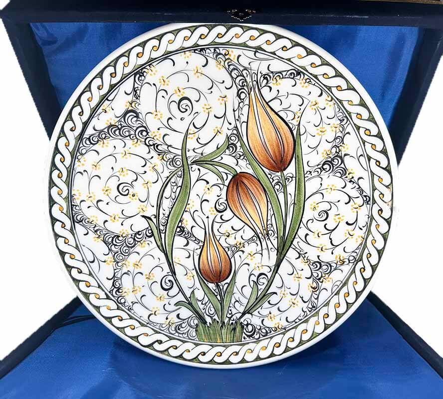 VIP Gift Iznik Ceramic Plate - 1