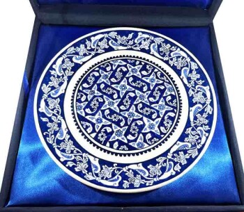 VIP Gift Rumi Iznik Ceramic Plate 30 cm - 3