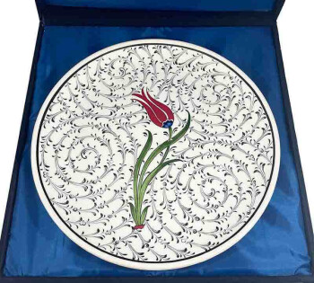 VIP Halic and Flower Garden Iznik Ceramic Plate 30 cm - 3