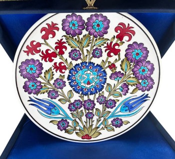 VIP Iznik Ceramic Plate for Promotion Gift - Çini Evi