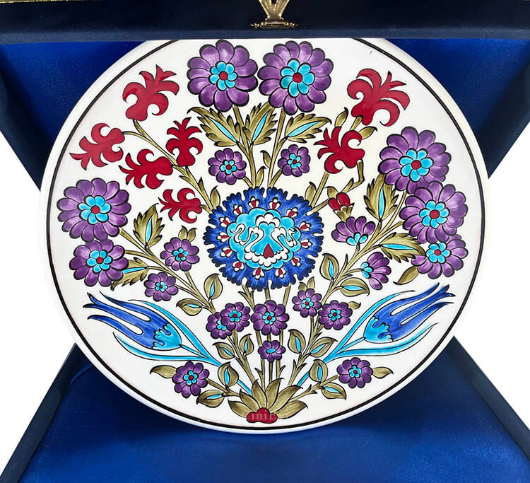 VIP Iznik Ceramic Plate for Promotion Gift - 1
