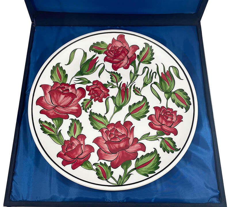 Vip Iznik Plate With Rose Patterned - 3