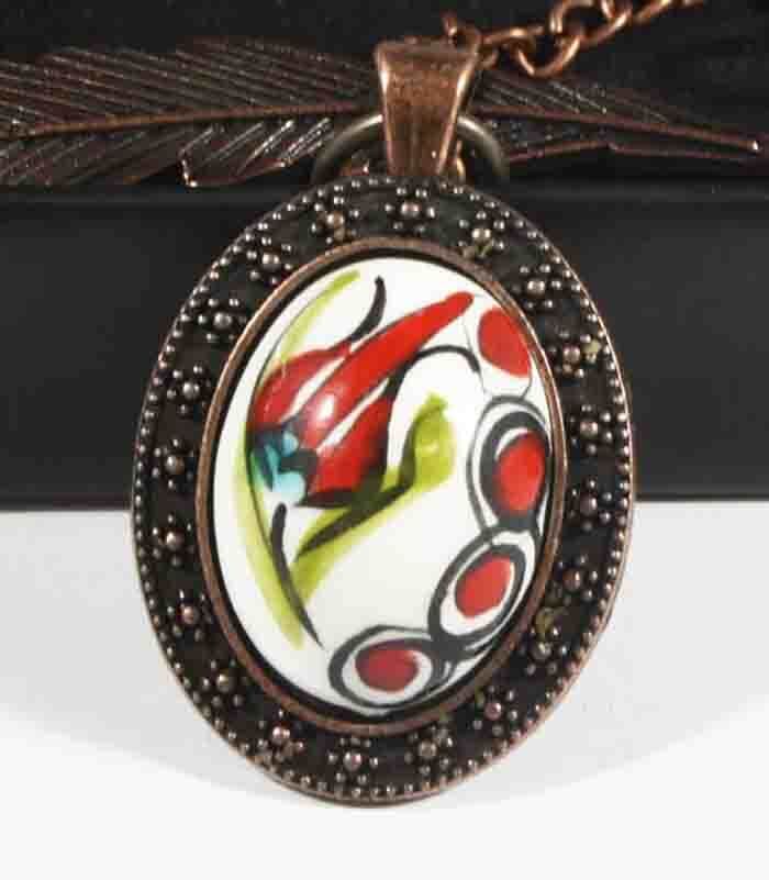 VIP-Iznik-Keramik-Lesezeichen mit Tulpenmotiv - 1