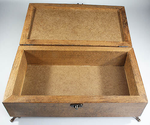 Wooden Jewelry Box with Tulip Motif - 2