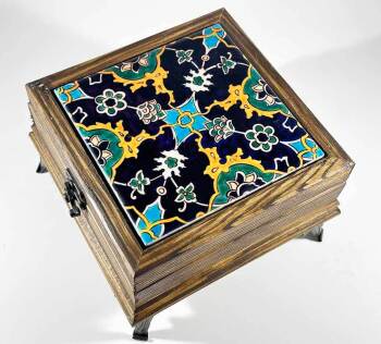 Wooden Watch and Jewelry Box - Çini Evi