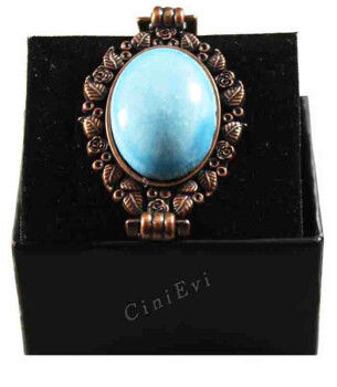 Yaprak Çerçeve Turkuaz Taş Çini Bileklik - Çini Evi