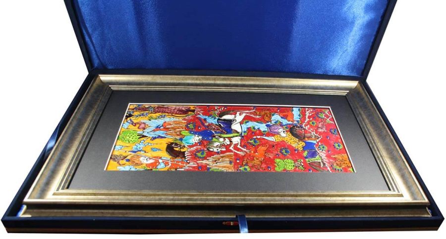 Iznik-Keramikbild „Yavuz Sultan Selim Jagdszene“ - 4