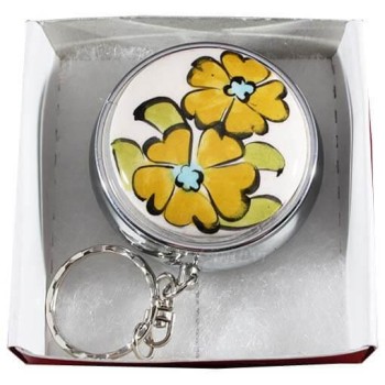 Yellow Love Iznik Ceramic Pill Box - Çini Evi