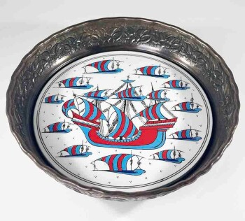 Yurt Dışına Hediye Bakır Şekerlik - Çini Evi