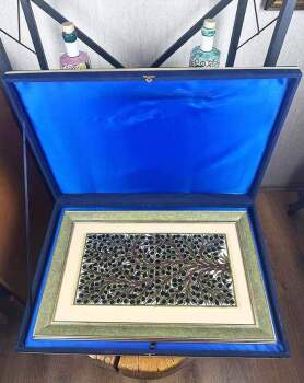 Zeytin Ağacı Motifli İznik Çini Pano - 4